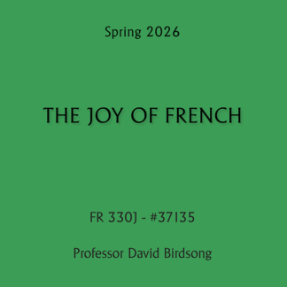 FR 330J - The Joy of French