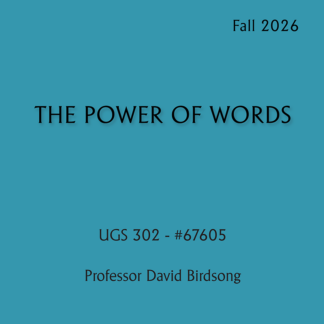 UGS 302 - The Power of Words