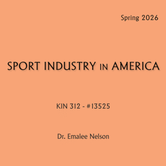 KIN 312 - Sport Industry in America