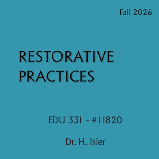 EDU 331 - Restorative Practices